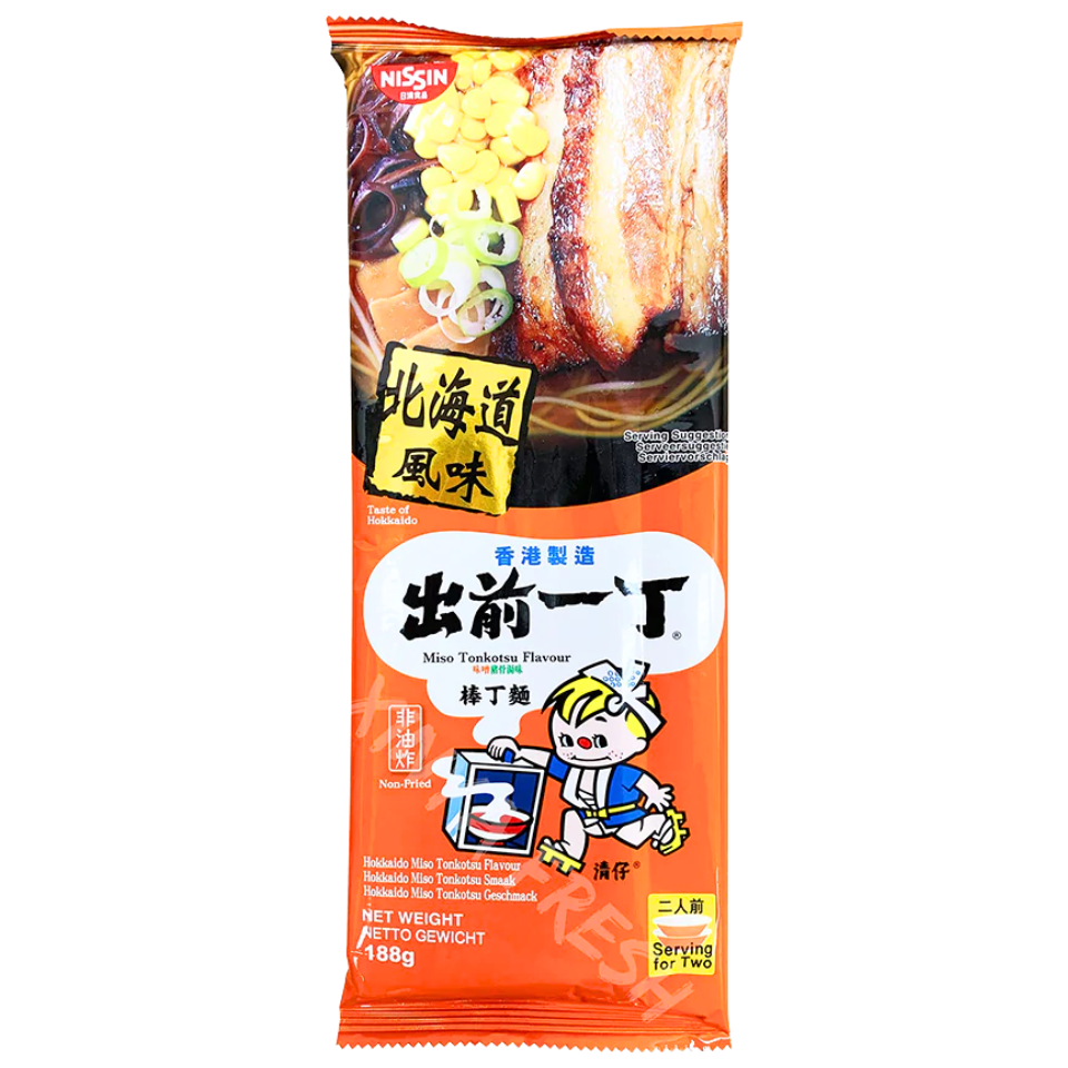 Nissin Demae Itcho nūdeles - Hokaido Miso Tonkotsu garša, 188g