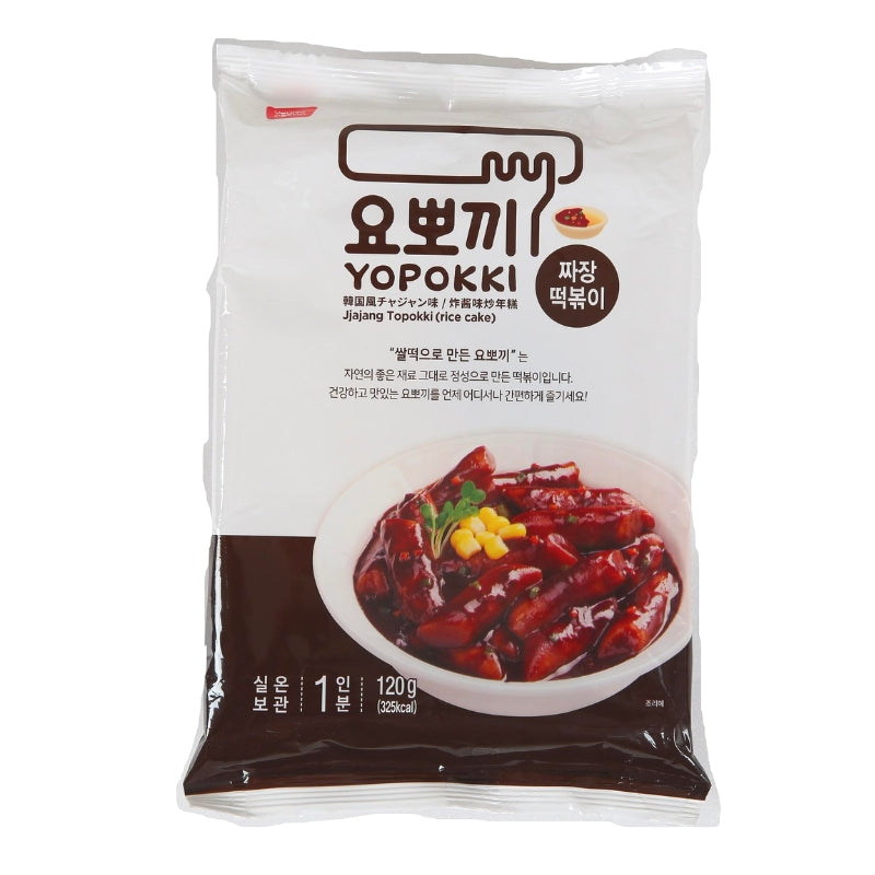 Yopokki Pouch Jjajang Topokki Рисовые лепешки на 1 персону, 120 г