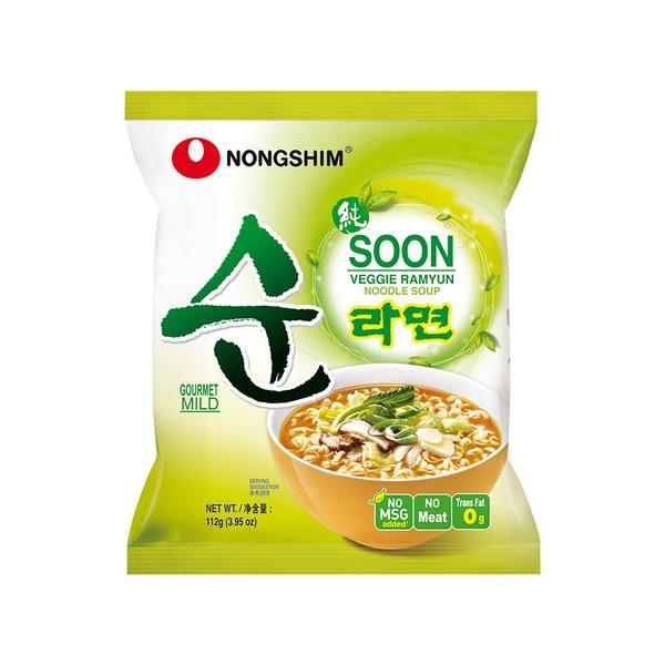 Nongshim Soon Veggie Ramyun (суп с лапшой), 112 г