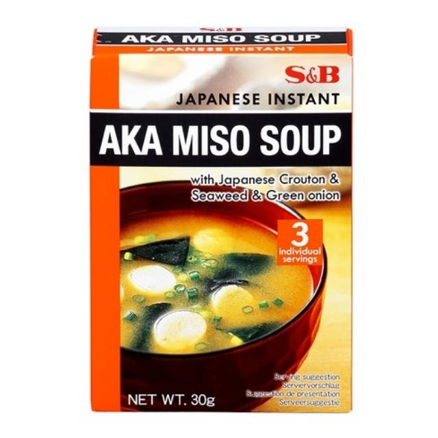 S&B Instant Miso Supp - Akamiso (Punane), 30g